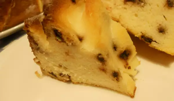 Pastel de ricotta con gotas de chocolate, sin harina