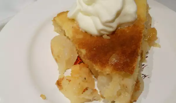 Tarta de pera a la sartén
