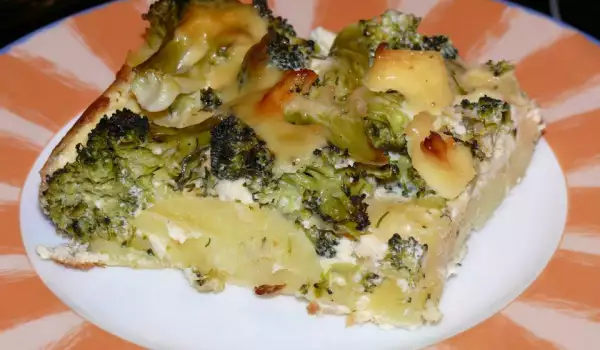 Cazuela vegetariana de patatas y brócoli