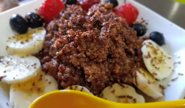 Gachas de quinoa y chocolate (Desayuno saludable)