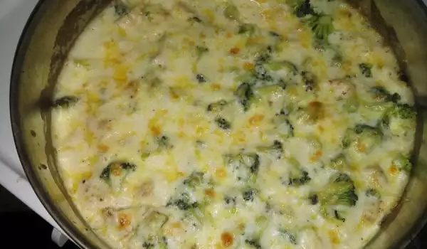 Brócoli con queso al horno