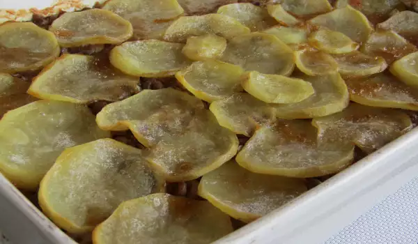 Lentejas al horno con champiñones y patatas