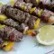 Brochetas de ternera especiada