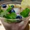 Mojito de arándanos sin alcohol