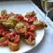 Bruschettas de tomate con albahaca