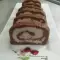 Brazo de gitano de galletas y coco