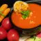 Crema de tomates y zanahorias