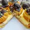 Tarta Éclair con Crème Brûlée y chocolate