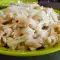 Fusilli con setas y nata