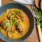 Albóndigas con champiñones en salsa de curry