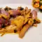 Rebozuelos con chalotas