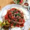 Iskender kebab casero