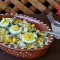 Ensalada de patatas con atún, champiñones y huevo