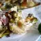 Patatas al horno con brócoli y nata