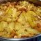 Patatas con queso fundido