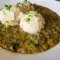 Deliciosas gachas de ortiga con arroz