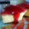 Tarta de queso cetogénica con frambuesas y fresas