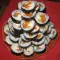 Gimbap con algas y bocas de mar