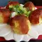 Patatas con queso y jamón