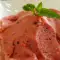 Helado de frambuesa saludable