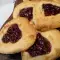 Galletas con mermelada de frambuesa para San Valentín