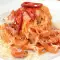 Espaguetis Amatriciana
