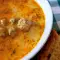 Sopa de albondiguillas con leche
