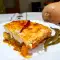 Moussaka de calabaza con topping