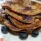 Tortitas esponjosas de avena con arándanos