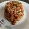 Risotto con tomate y alubias