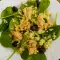 Ensalada de bulgur con espinacas y bonito