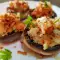 Champiñones rellenos de migas