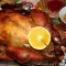 Pavo relleno de chucrut y arroz