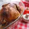 Pollo asado relleno con bacon