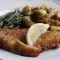 Schnitzel de carne picada empanado