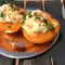 Albaricoques asados con miel y mascarpone