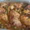 Muslos de pollo adobados con aceitunas