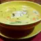 Sopa espesa de pollo con fideos