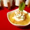 Sopa de frutas con manzana y pera
