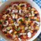 Pizza vegana con base de coliflor