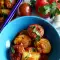 Albóndigas de carne con patatas y salsa de tomate