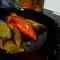 Chiles asados en conserva