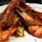 Langostinos al Wok estilo asiático