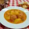 Guiso campesino con patatas y albóndigas