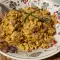 Revuelto de puerros y champiñones