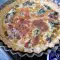 Quiche Lorraine con bacon y espinacas