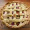 Pastel de ruibarbo al estilo americano