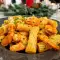 Rigatoni con gambas al ajillo