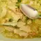 Risotto de pollo y brócoli