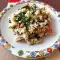 Ensalada de bulgur y espinacas